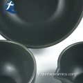 Ciotola di riso in ceramica nera personalizzata all&#39;ingrosso